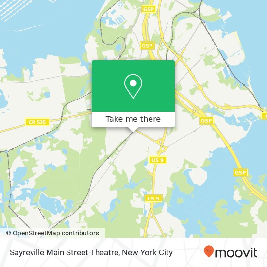 Mapa de Sayreville Main Street Theatre