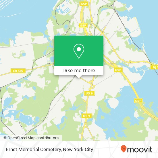 Ernst Memorial Cemetery map