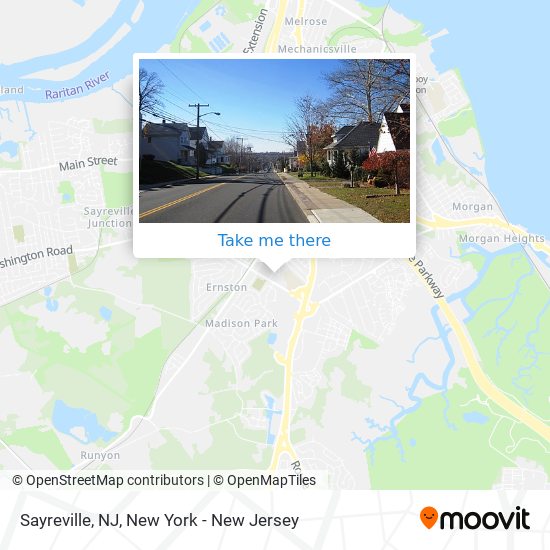 Mapa de Sayreville, NJ