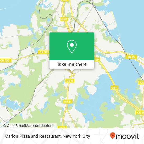 Mapa de Carlo's Pizza and Restaurant