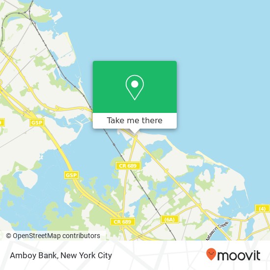 Amboy Bank map