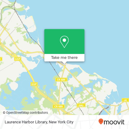 Laurence Harbor Library map