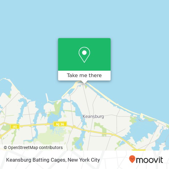 Keansburg Batting Cages map