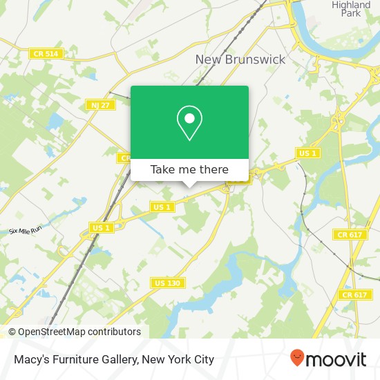 Macy's Furniture Gallery map