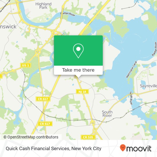 Quick Cash Financial Services map