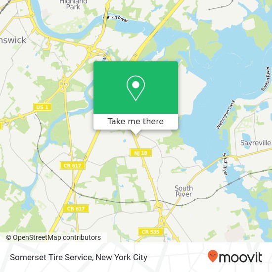 Mapa de Somerset Tire Service