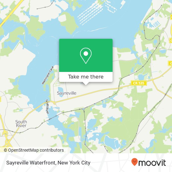 Mapa de Sayreville Waterfront