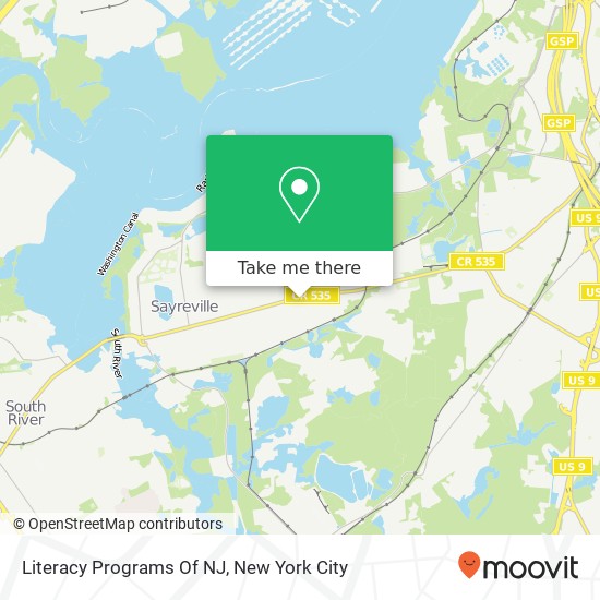Literacy Programs Of NJ map