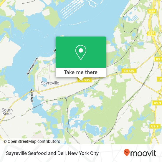 Mapa de Sayreville Seafood and Deli