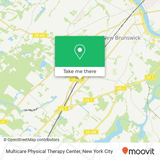 Mapa de Multicare Physical Therapy Center