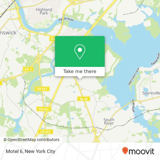 Mapa de Motel 6