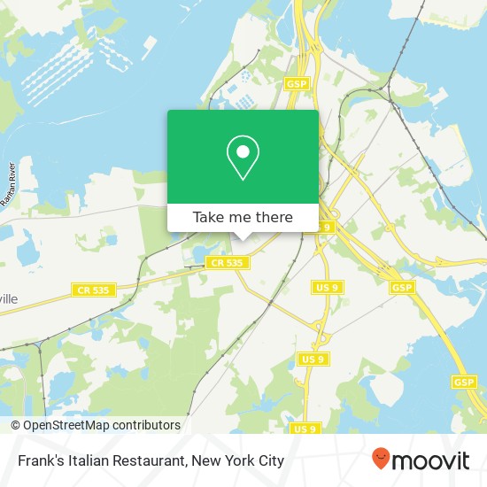 Mapa de Frank's Italian Restaurant