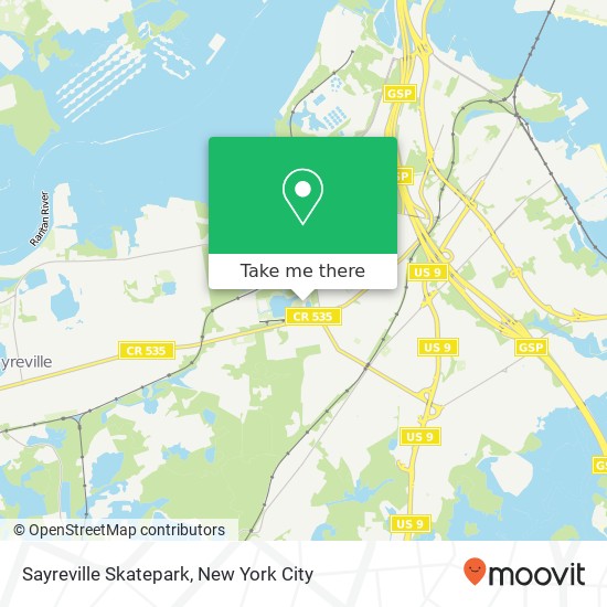 Sayreville Skatepark map