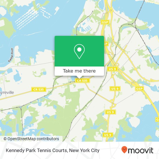 Kennedy Park Tennis Courts map