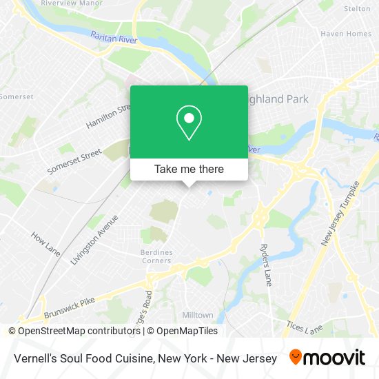 Mapa de Vernell's Soul Food Cuisine