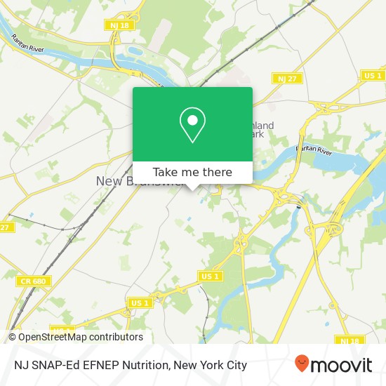 NJ SNAP-Ed EFNEP Nutrition map