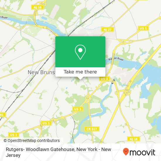 Mapa de Rutgers- Woodlawn Gatehouse