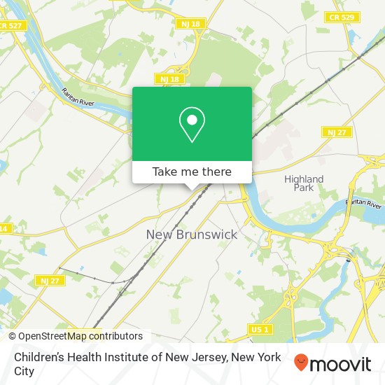 Children’s Health Institute of New Jersey map