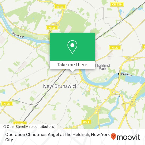 Operation Christmas Angel at the Heldrich map