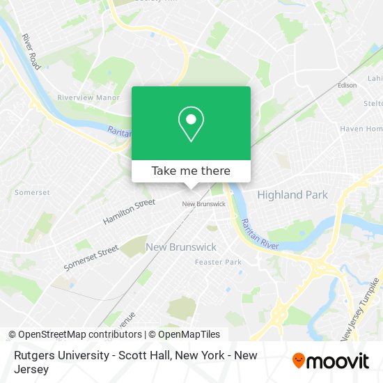 Rutgers University - Scott Hall map