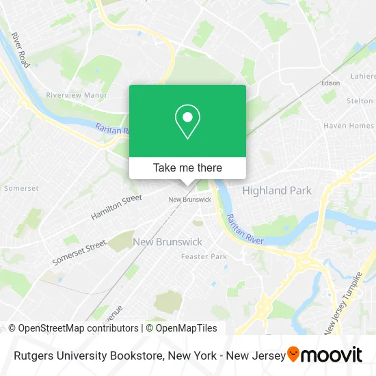 Rutgers University Bookstore map