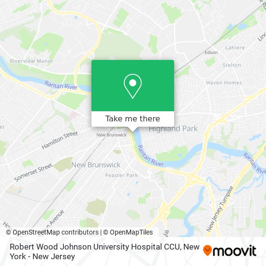 Robert Wood Johnson University Hospital CCU map