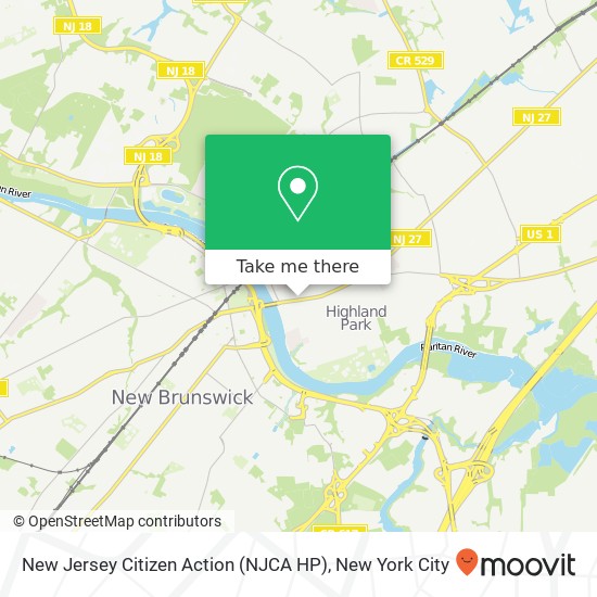 New Jersey Citizen Action (NJCA HP) map