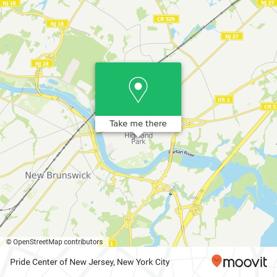 Mapa de Pride Center of New Jersey