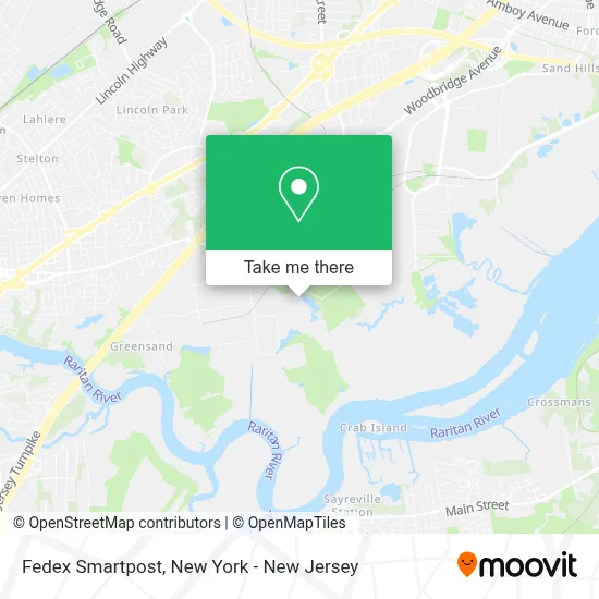 Fedex Smartpost map