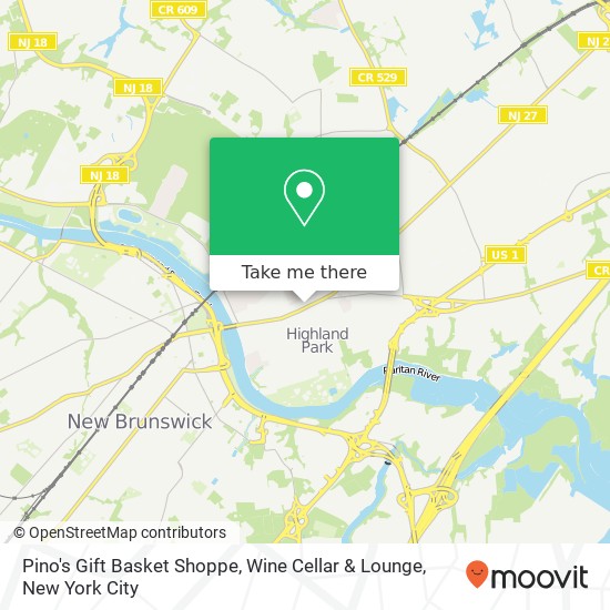 Mapa de Pino's Gift Basket Shoppe, Wine Cellar & Lounge