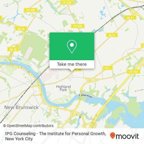 Mapa de IPG Counseling - The Institute for Personal Growth