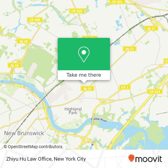 Zhiyu Hu Law Office map