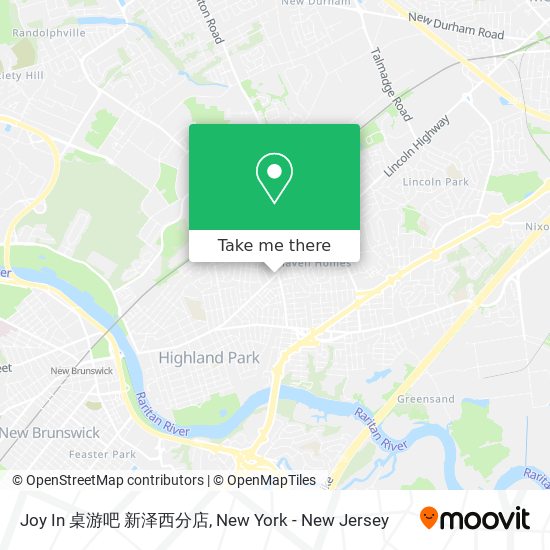 Joy In 桌游吧 新泽西分店 map