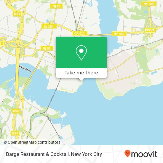 Mapa de Barge Restaurant & Cocktail