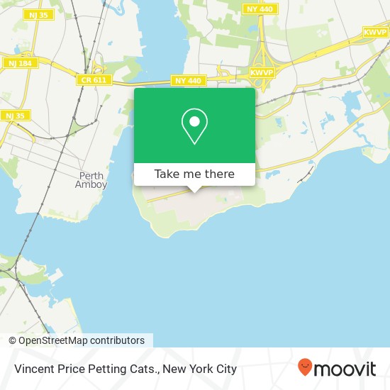 Mapa de Vincent Price Petting Cats.
