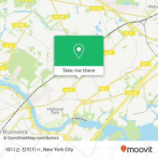 에디슨 잔치지ㅂ map