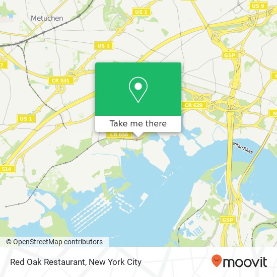 Red Oak Restaurant map