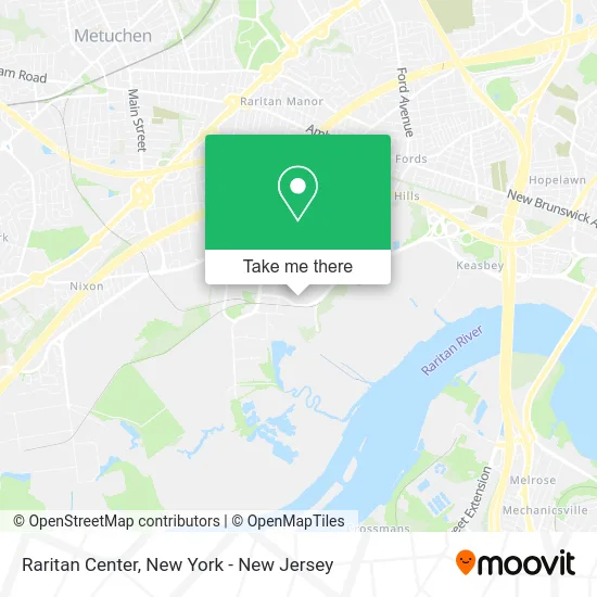 Raritan Center map