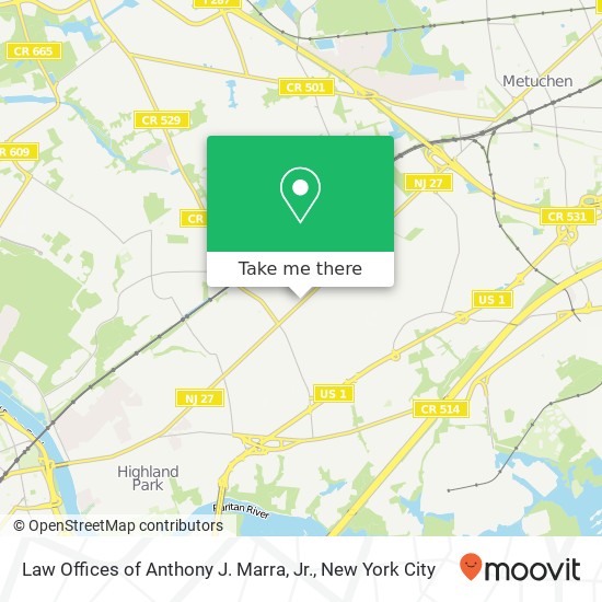 Law Offices of Anthony J. Marra, Jr. map