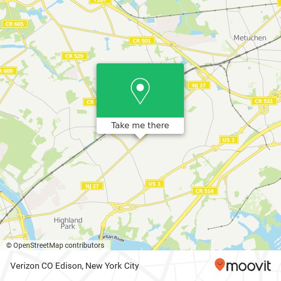 Verizon CO Edison map