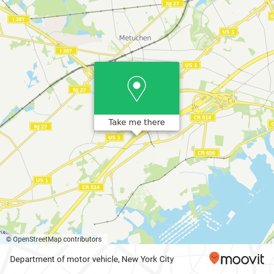 Mapa de Department of motor vehicle