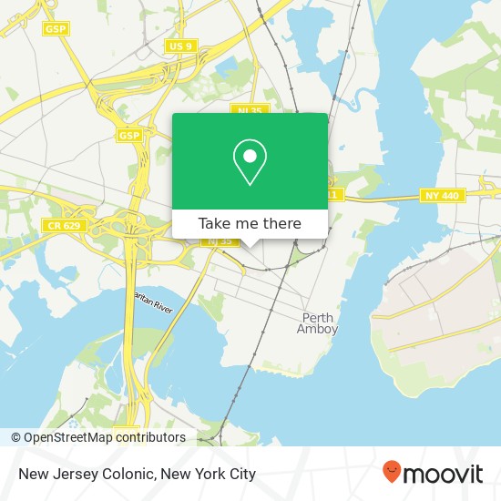 New Jersey Colonic map