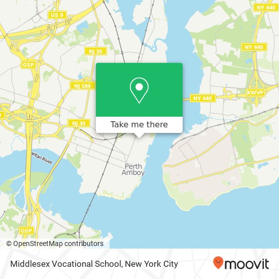 Middlesex Vocational School map