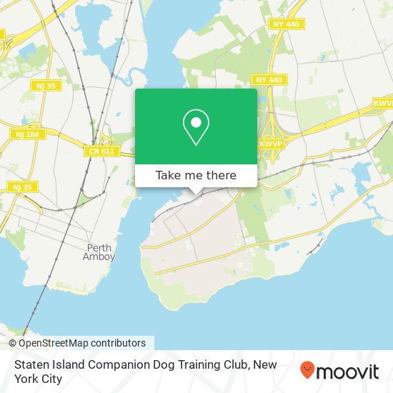 Mapa de Staten Island Companion Dog Training Club