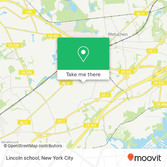 Mapa de Lincoln school