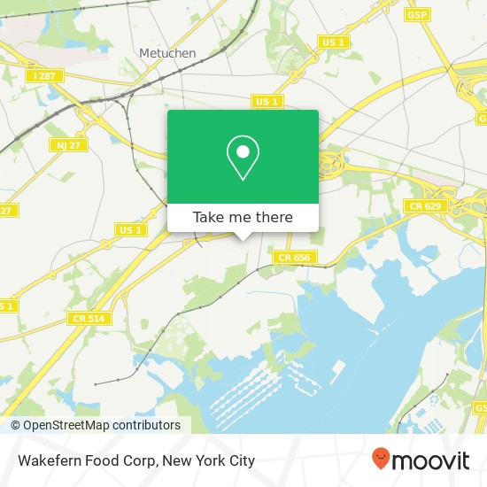 Wakefern Food Corp map
