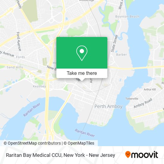 Raritan Bay Medical CCU map