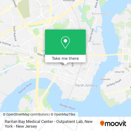 Raritan Bay Medical Center - Outpatient Lab map