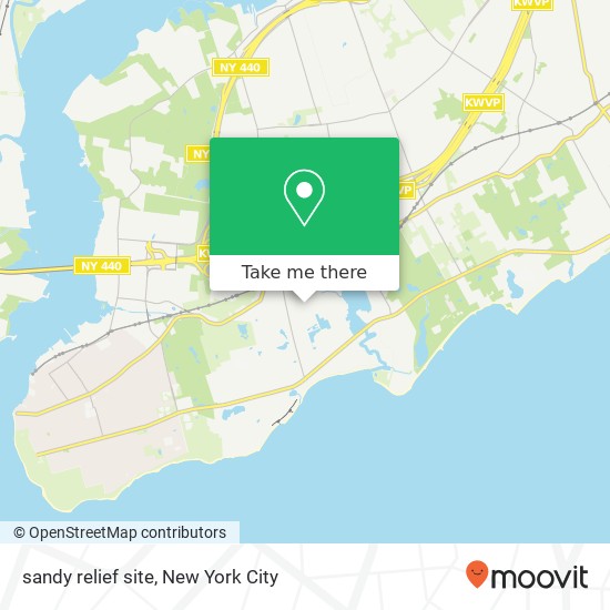 sandy relief site map