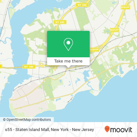 Mapa de s55 - Staten Island Mall